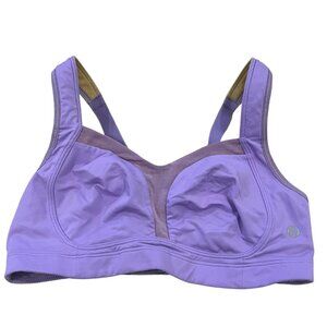 Lululemon Tata Tamer Sports Bra Adjustable Straps Purple Mesh Womens 32C